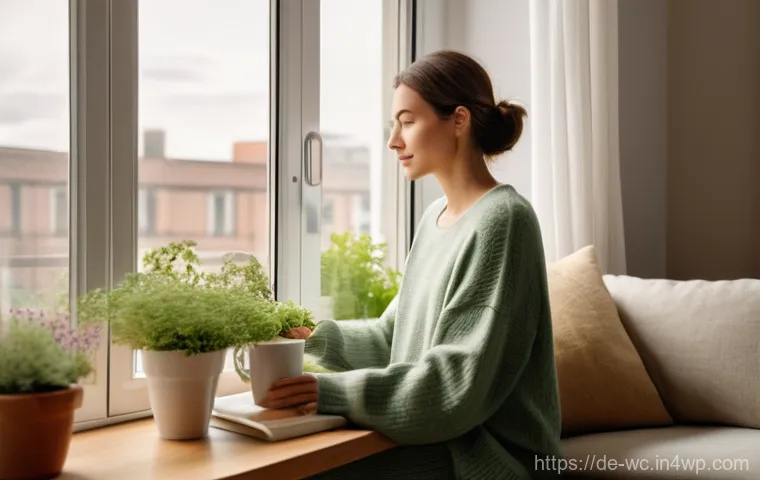 도시에서 느린 라이프스타일의 미래 전망 - Prompt 1: Mindful Urban Morning**