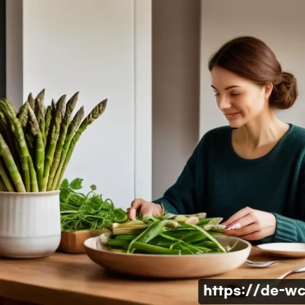 느린 생활을 위한 균형 잡힌 식단 구성 - A cozy, softly lit dining room in a modern German home during early evening, featuring a beautifully...
